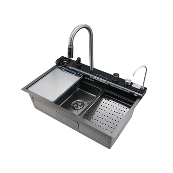 Мойка многофункциональная Zerix ZH7546-SET-05 Decor Graphite со встроенным смесителем из нерж.стали (ZM5592) ZM5592 фото