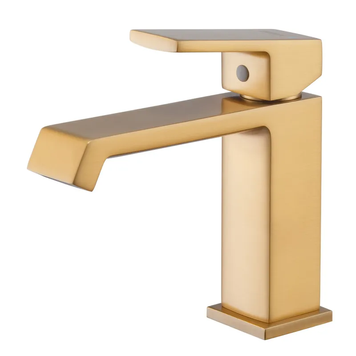 Смеситель для умывальника HAIBA GAUDI 001 BRUSHED GOLD (HB9583) HB9583 фото