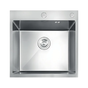 Мойка из нержавеющей стали MIXXUS MH5050 DECOR SS COLOR (MH5050 DECOR NANO-SILVER)(3.0/0.8) цвет нержавейка (MI7040) MI7040 фото