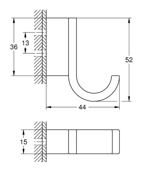 Гачок для халату Grohe Selection (41039000) 41039000 фото