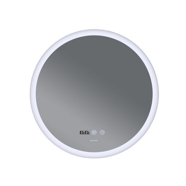 Дзеркало Mixxus PLAIN MC10-60 з Led Touch, Anti-fog, димером, регулятором яскравості, годинником (MI6013) MI6013 фото