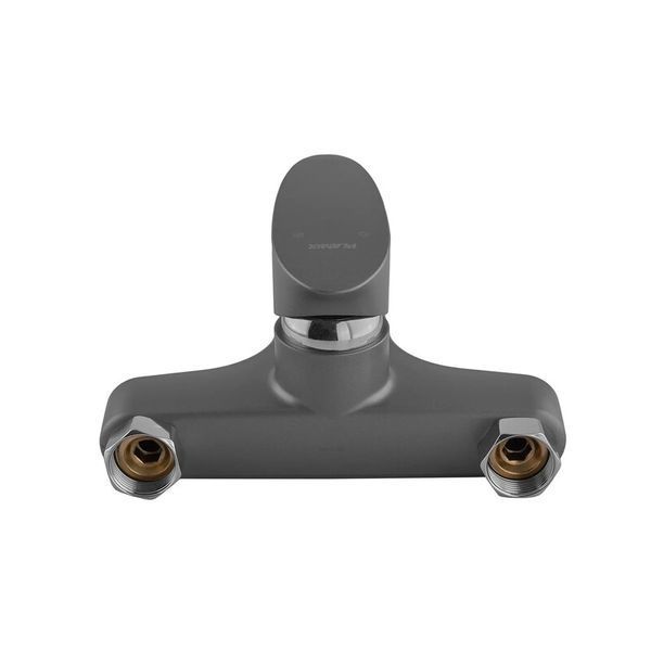 Смеситель для ванны Plamix CEZAR-009 EURO SET Graphite, со шлангом, лейкой и кронштейном (PM0694) PM0694 фото