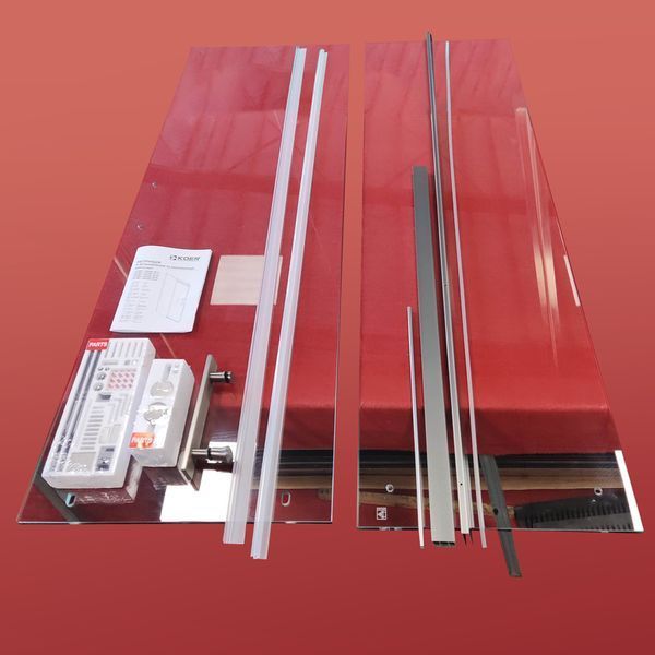 Двері в нішу Koer SR SD01-120x200-TR-07 прозоре скло Easy Clean 8мм, графіт (KR5378) KR5378 фото