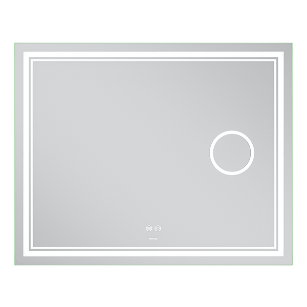 Зеркало Mixxus Premium QUADRO MR20-100x80 с Led Touch, Anti-fog, димером, регулятором яркости, линзой (MP6623) MP6623 фото