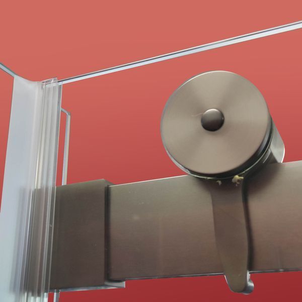 Двері в нішу Koer SR SD01-120x200-TR-07 прозоре скло Easy Clean 8мм, графіт (KR5378) KR5378 фото