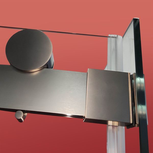 Двері в нішу Koer SR SD01-120x200-TR-07 прозоре скло Easy Clean 8мм, графіт (KR5378) KR5378 фото