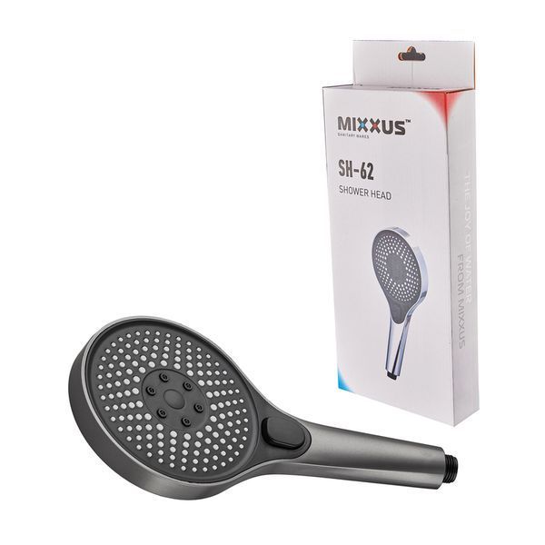 Лейка для душа Mixxus SH-62 GRAPHITE 3 функции (Цвет графит) (MI8300) MI8300 фото