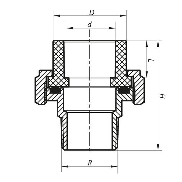 Згін-американка ЗР 63x2M PPR Koer K0140.PRO (KP0176) KP0176 фото