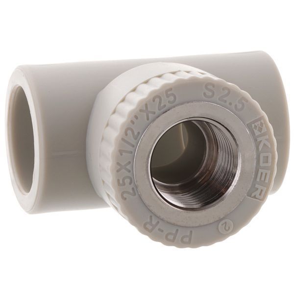 Тройник ВР 25x1/2F PPR Koer K0104.PRO (KP0124) KP0124 фото