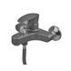 Смеситель для ванны Plamix CEZAR-009 EURO SET Graphite, со шлангом, лейкой и кронштейном (PM0694) PM0694 фото 6