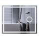 Зеркало Mixxus Premium QUADRO MR20-100x80 с Led Touch, Anti-fog, димером, регулятором яркости, линзой (MP6623) MP6623 фото 1