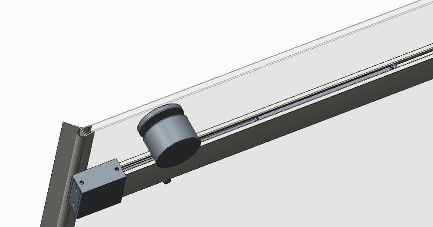 Двері в нішу Koer SR SD01-120x200-TR-07 прозоре скло Easy Clean 8мм, графіт (KR5378) KR5378 фото