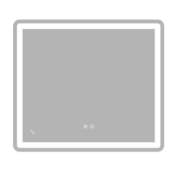 Зеркало Zerix Mirra MR05-80x70-REVERSE с LED Touch, Anti-fog, димером, регулятором яркости (ZX6057) ZX6057 фото