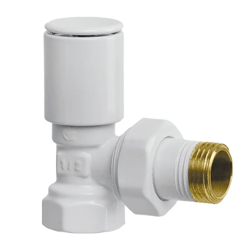 Кран для сушарки рушників кутовий Koer KR.531-2.White - 1/2" (KR4713) KR4713 фото