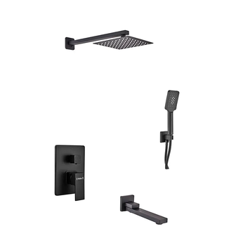 Встраиваемая душевая система Haiba Kubus 009 (Inner) Black (HB3949) HB3949 фото