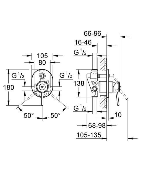 Смеситель для ванны Grohe BauClassic (29047000) 29047000 фото