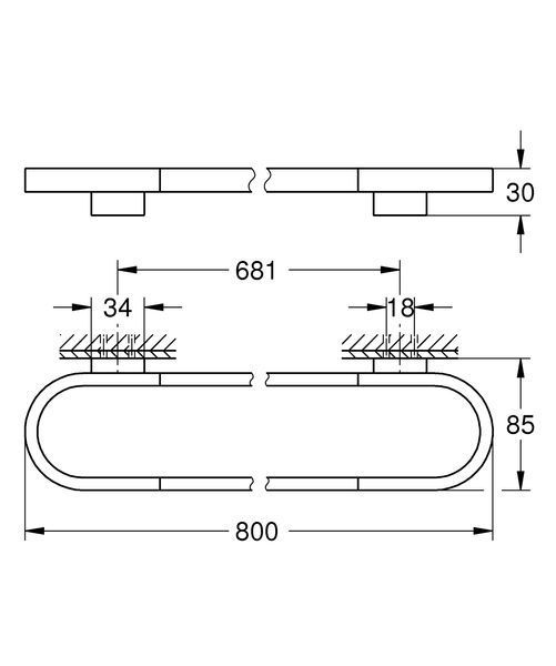Полотенцедержатель Grohe Selection (41058000) 41058000 фото
