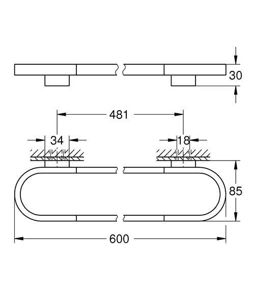 Тримач для рушників Grohe Selection (41056000) 41056000 фото