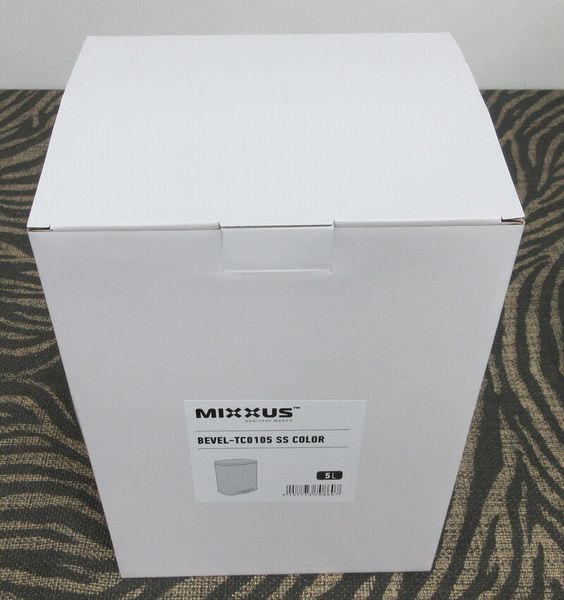 Мусорное ведро с плавным закрытием прямоугольное Mixxus Bevel-TC0105 SS Color 5л цвет нержавейка (MI7086) MI7086 фото