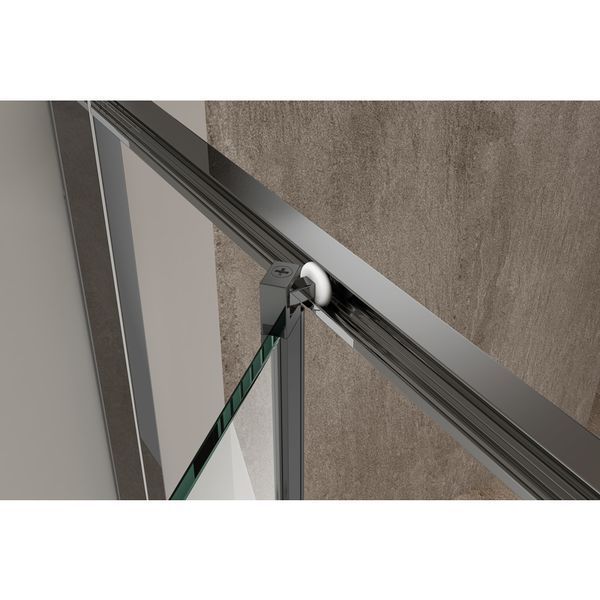 Душова кабіна без піддону Koer SR SC09-90x90x200-L-TR-07 прозоре скло Easy Clean 6мм Графіт (KR5685) KR5685 фото