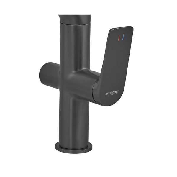 Змішувач для кухні Mixxus Premium DERBY 021 (NUT) BLACK REFL.BLACK з виходом для питної води (MI6606) MI6606 фото