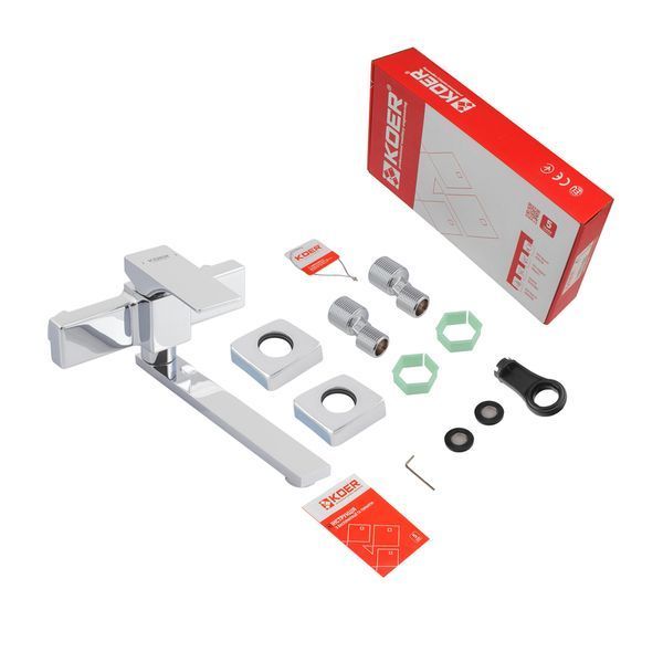 Смеситель для кухни настенный Koer KB-73010-01 (Цвет хром) (KR3490) KR3490 фото