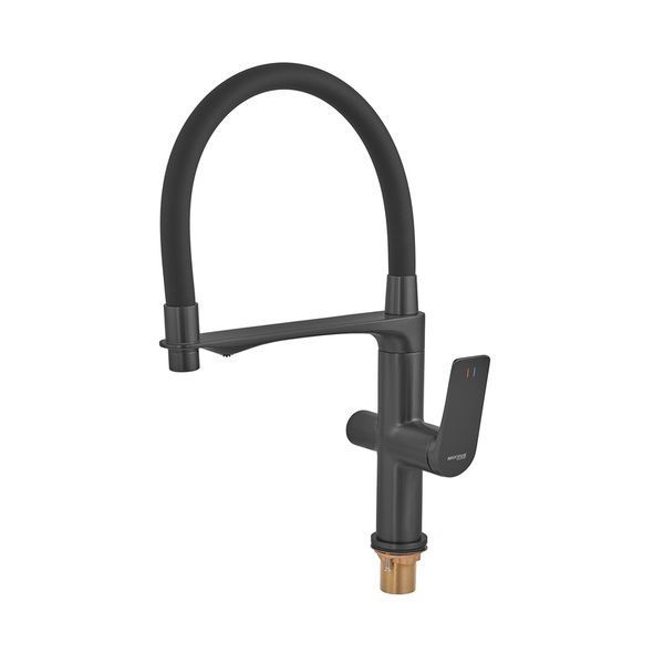 Змішувач для кухні Mixxus Premium DERBY 021 (NUT) BLACK REFL.BLACK з виходом для питної води (MI6606) MI6606 фото