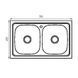 Мойка кухонная Zerix Z7848D-08-180MD Double (micro decor) (ZS0579) ZS0579 фото 2
