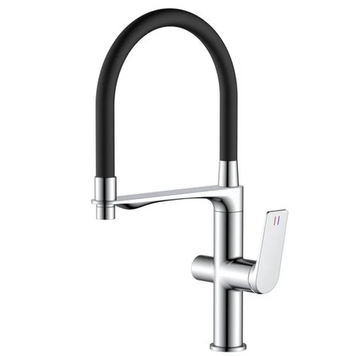 Змішувач для кухні Mixxus Premium DERBY 021 (NUT) REFL.BLACK з виходом для питної води (MI6600) MI6600 фото