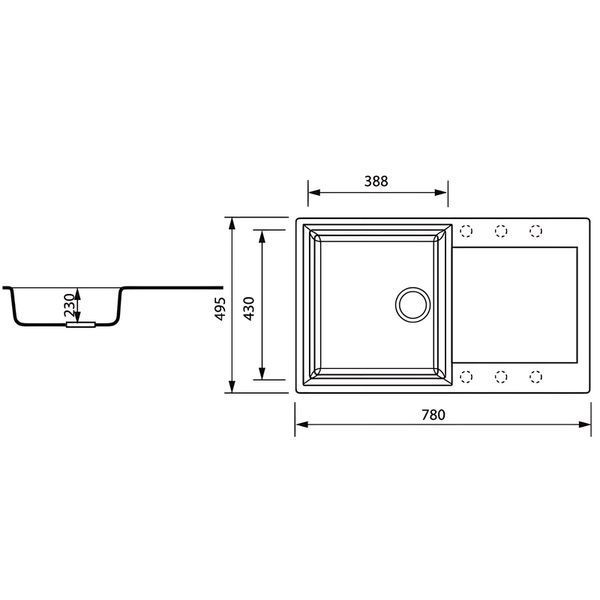 Мойка кухонная Zerix ZS-7950S-09 Серая (ZX4583) ZX4583 фото