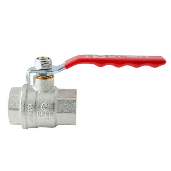 Кран шаровый ГГВ Koer Extreme KE.214-25 - 1" FF ручка "рычаг" красная (KR5746) KR5746 фото
