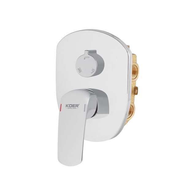 Встраиваемая душевая система со смесителем Koer KB-64008-01 (Цвет хром) (KR3476) KR3476 фото