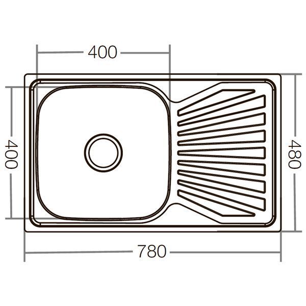 Мийка кухонна ZERIX Z7848-08-180E (satin) (ZX1604) ZX1604 фото
