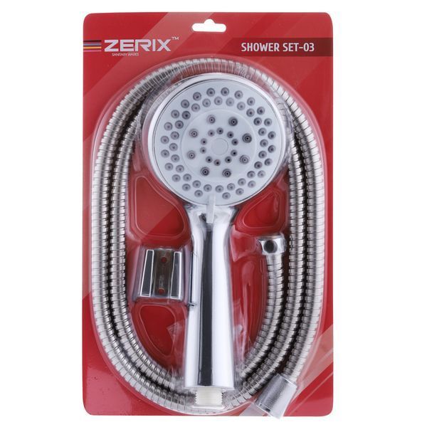 Душовий набір (шланг, лійка, кронштейн) Zerix Shower SET-03 (ZX3097) ZX3097 фото