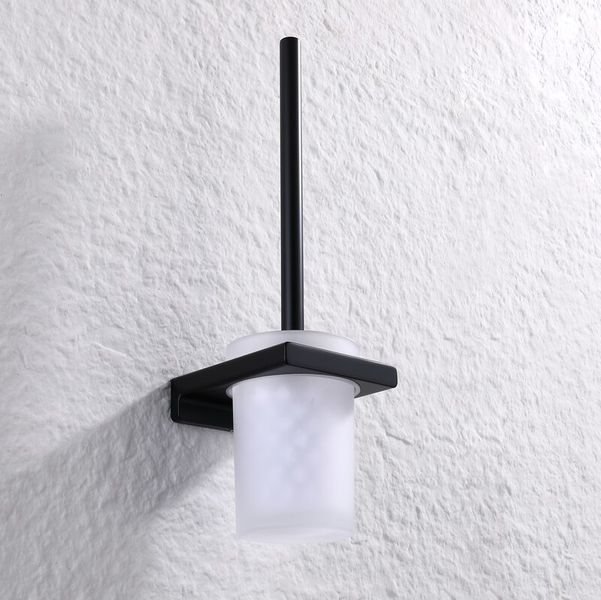 Йоржик для унітазу підвісний Koer AS-0105-05 (скло) колір чорний (KR6170) KR6170 фото