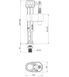 Арматура наполнительная Koer KT-0103-1/2" с нижним подвод., латун. резьба 1/2" (KR5608) KR5608 фото 3