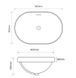 Раковина врезная на столешницу Mixxus Premium ELLIPSE-1601 600х400х190mm с переливом (MP6569) MP6569 фото 8