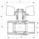 Кран шаровый СК 3/4" ГШБ Б/Н ART.607 (WP0130) WP0130 фото 2