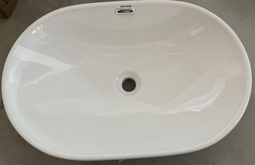 Раковина врезная на столешницу Mixxus Premium ELLIPSE-1601 600х400х190mm с переливом (MP6569) MP6569 фото