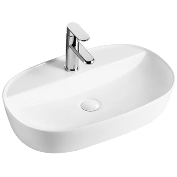 Раковина накладна Mixxus Premium ELLIPSE-0204 600х380х115mm з отвором під змішувач (MP6679) MP6679 фото