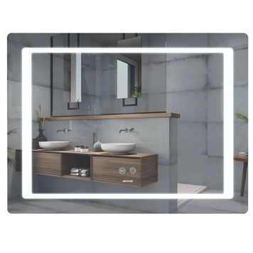 Дзеркало Mixxus STYLE MR13-90x70-Reverse з Led Touch, Anti-fog, димером, регулятором яскравості (MI6667) MI6667 фото