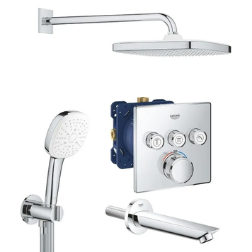 Душевая система скрытого монтажа Grohe Eurocube c Tempesta Cube 250 (26415SC6) 26415SC6 фото