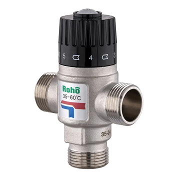 Клапан смесительный Roho R1207-075 - 3/4" ЗР термостатический (35-60*C) (RO1021) RO1021 фото