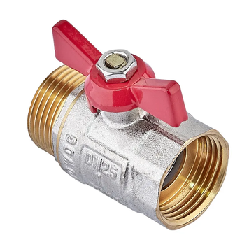 Кран кульовий Waterpro WP607-25FMW - 1" ГШМ (сталевий метелик) (WP3295) WP3295 фото