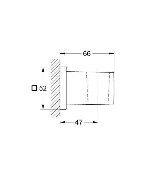 Настінний тримач для ручного душу Grohe Euphoria Cube (27693000) 27693000 фото