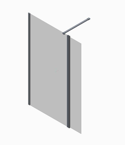 Душова перегородка Koer SR SP03-30x200-TR-01 Walk-In (рух.част) прозоре скло Easy Clean 8мм, хром (KR5399) KR5399 фото