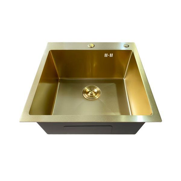 Мийка Mixxus MH5050 Micro Decor Brushed Gold (3.0/0.8) з нерж. сталі (колір матове золото) (MI8214) MI8214 фото