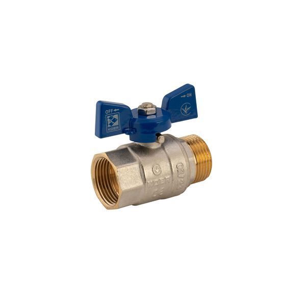 Кран шаровый Koer 1" ГШБ (KR.218.B) синий (KR2721) KR2721 фото