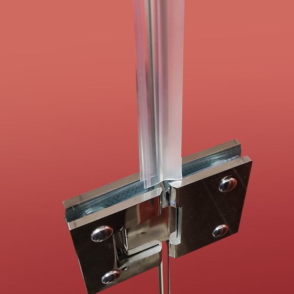 Бічна стінка до кабіни Koer SR SW04-80x200-TR-01 прозоре скло Easy Clean 10мм, хром (KR5389) KR5389 фото