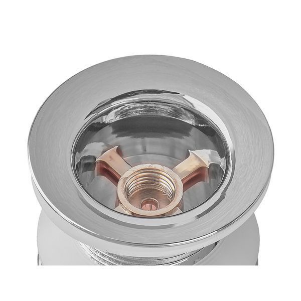 Донний клапан для раковини Zerix BV-02 1 1/4'' без переливу автоматичний СLICK-СLACK (Колір хром) (ZX6015) ZX6015 фото